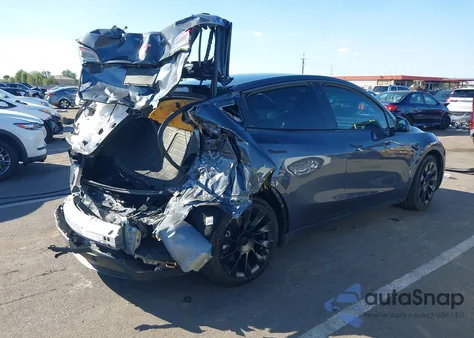 2020 Tesla Model Y Long Range Dual Motor All-Wheel Drive из США, поврежденный, VIN 5YJYGDEE6LF037943